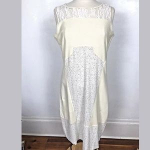 Sundance Lace Inset Shift Dress Medium